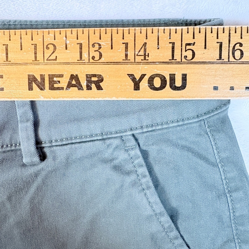 Loft Pants Women Sz 6 Sage Green Stretch Chino Slim Straight Leg Casual Trousers - Picture 3 of 13